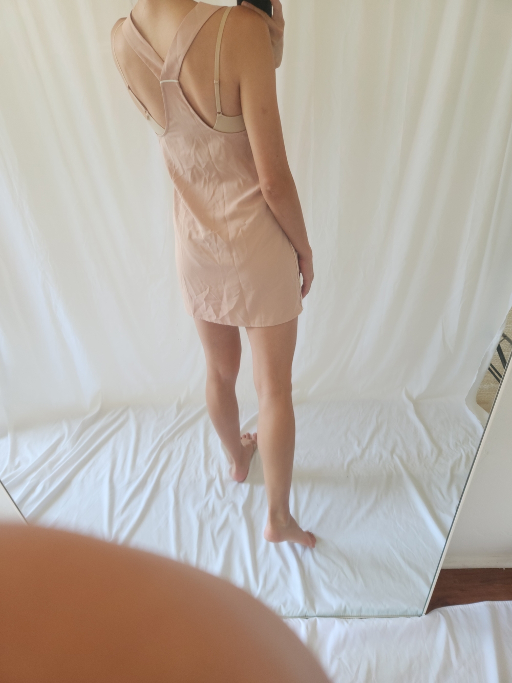Negative Underwear Blush V-Neck Mini Slip Dress — image 4 of 7